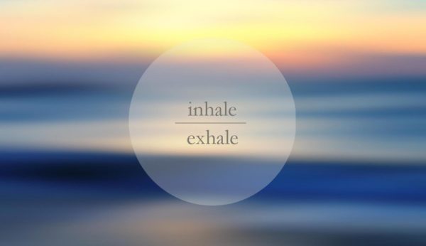 inhale exhale beach sunset