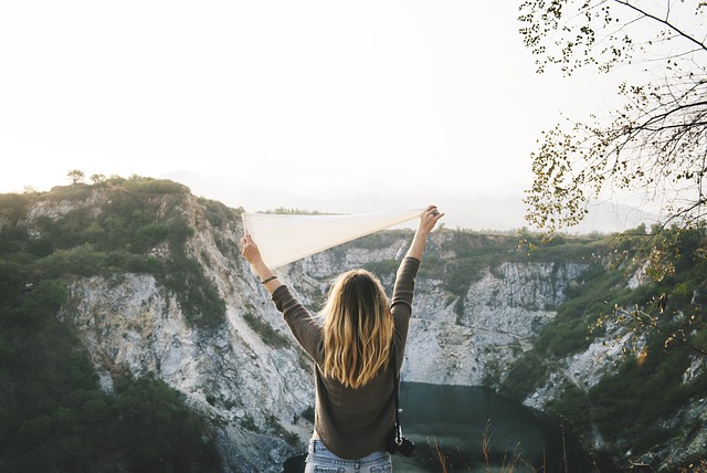 happy person outside